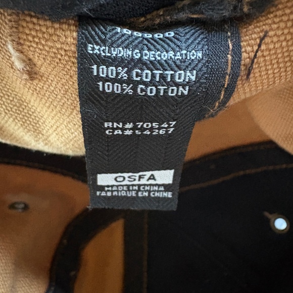 Carhartt x ’47 Brand Atlanta Braves Hat Tan Canvas Baseball Cap Adjustable OSFA - Picture 13 of 13